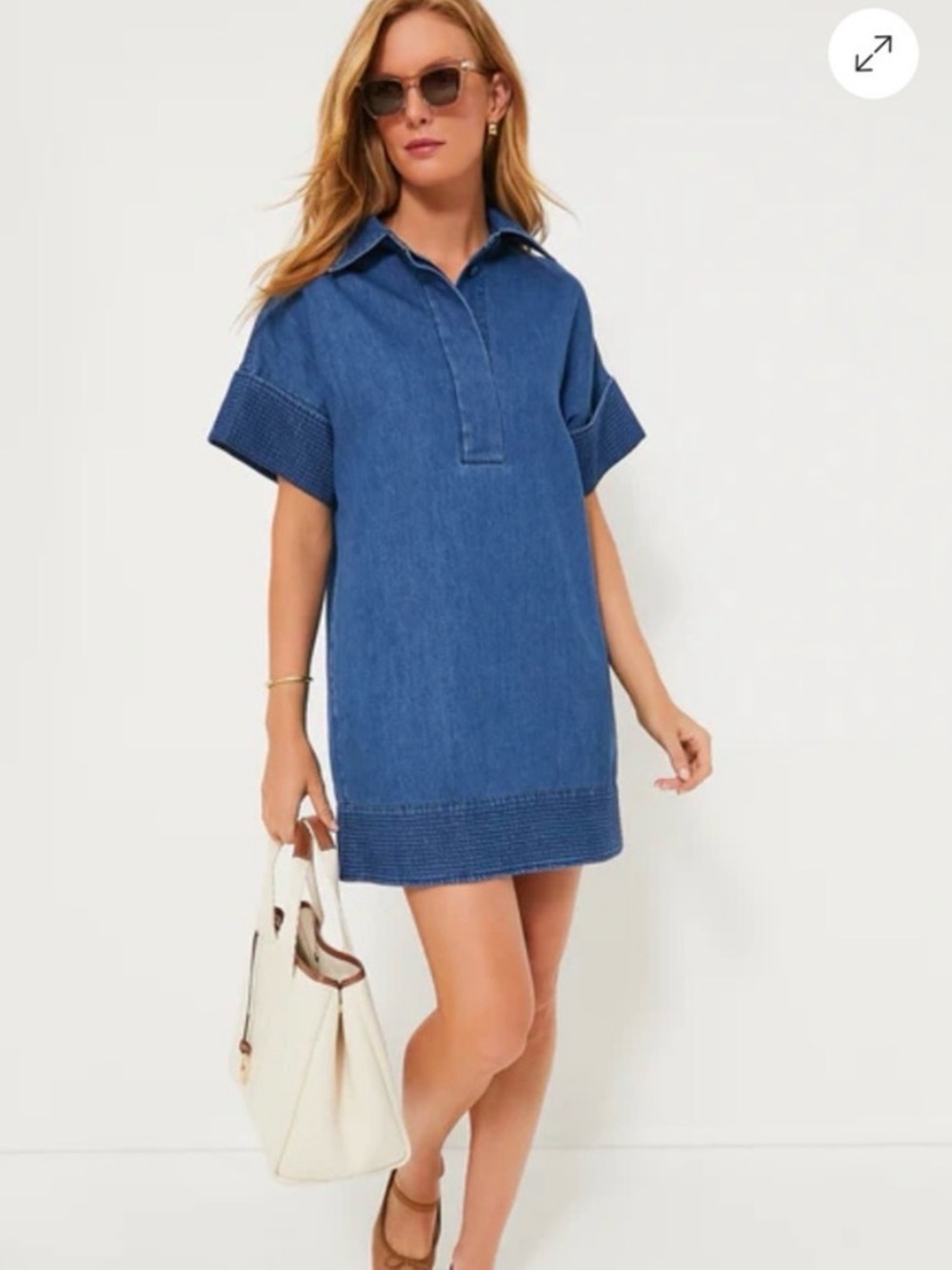 Tuckernuck Denim Sofia Stitch Shirt Dress